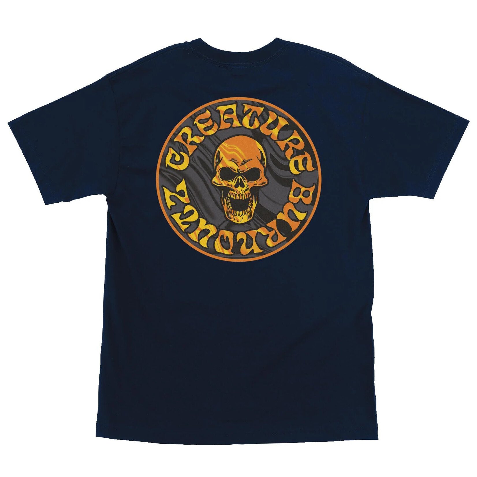 Creature Creature Burnoutz Patch T-Shirt - Navy