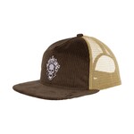 Creature Creature Bonehead Flame Mesh Trucker Hat - Brown/Tan