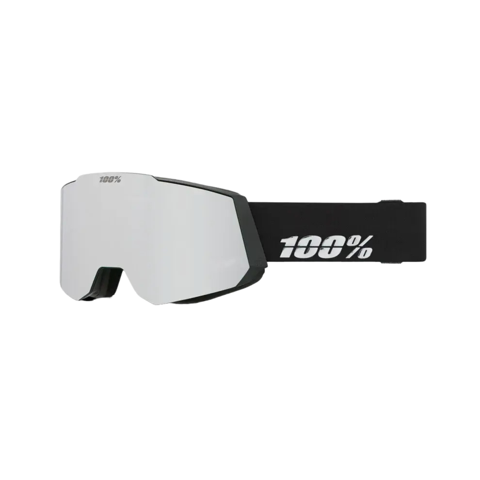 100percent 100% Snowcraft S Goggle - Black/Silver and Turquoise Lens