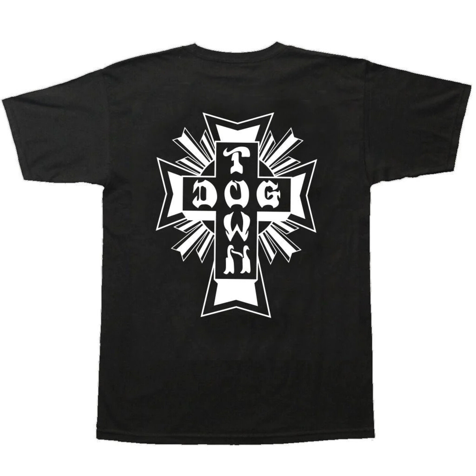 Dogtown Dogtown Cross Logo T-Shirt - Black/White