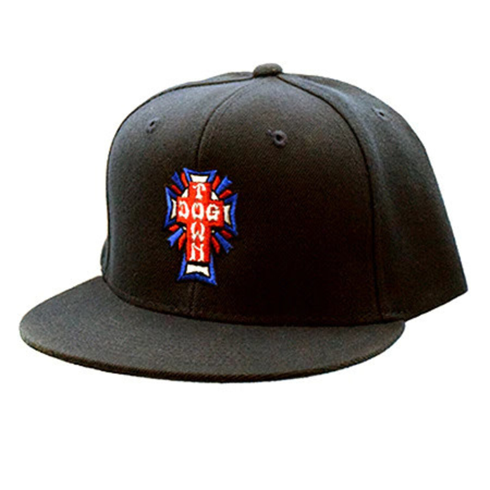 Dogtown Dogtown Cross Logo Color Snapback Hat - Black/USA