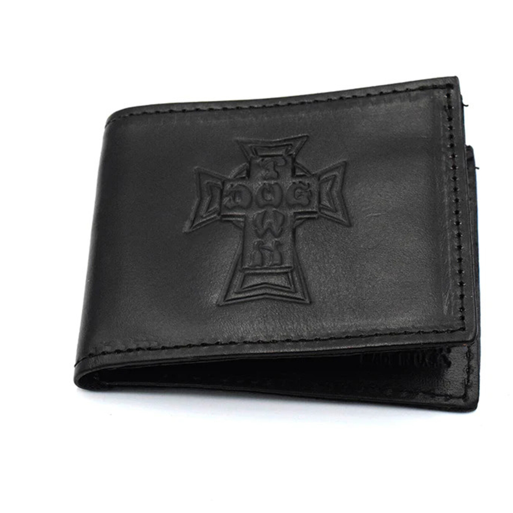 Dogtown Dogtown Vintage Cross Leather Billfold Wallet - Black