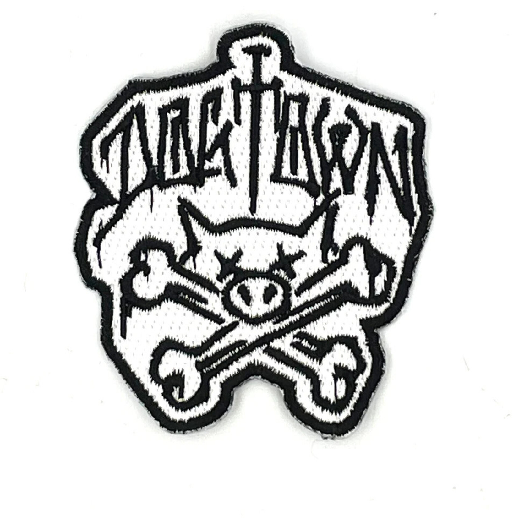 Dogtown Dogtown Pig & Bones Patch 2.5" x 2.25" - White