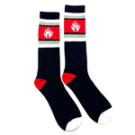 Black Label Black Label - "LABEL FLAME" - Tallboy Socks