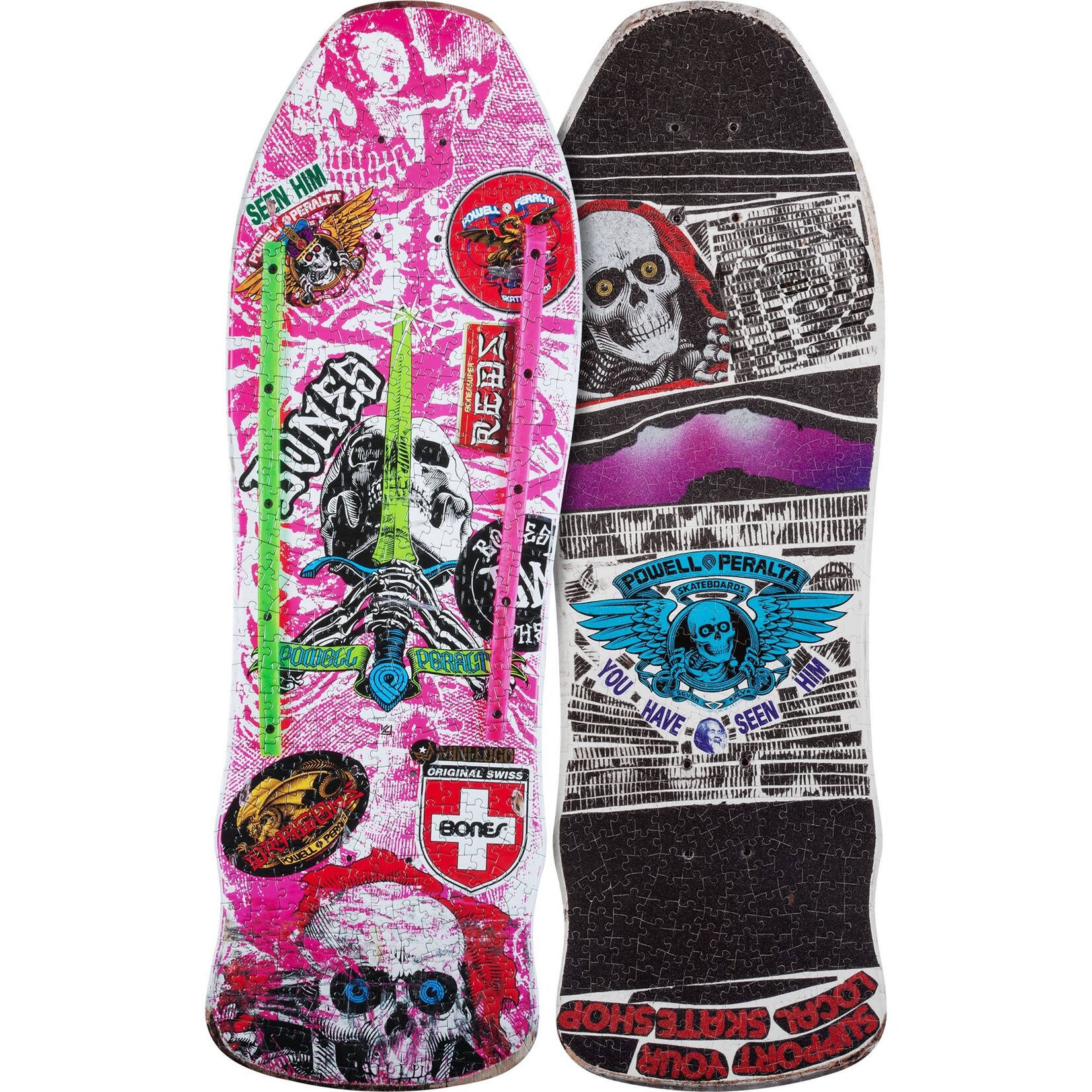 Powell Peralta Powell Peralta Skull and Sword Puzzle - Geegah Pink
