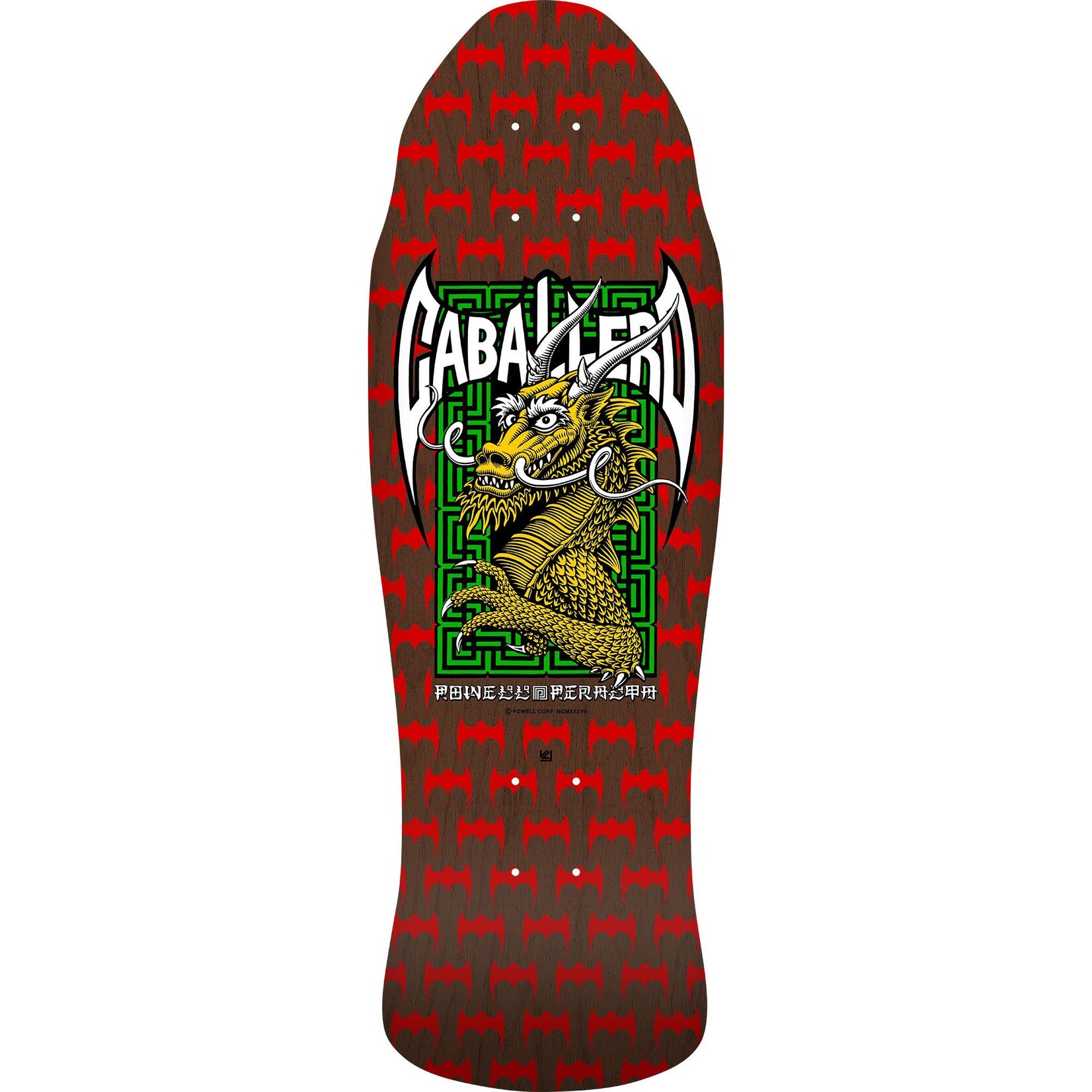 Powell Peralta Powell Peralta Caballero Street Deck - Red/Brown Stain - 9.625" x 29.75"
