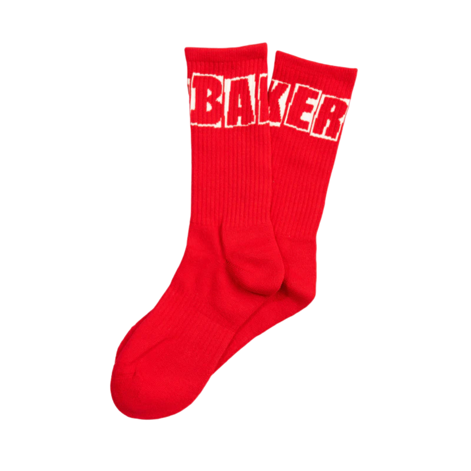 Baker Baker Logo Socks - Red