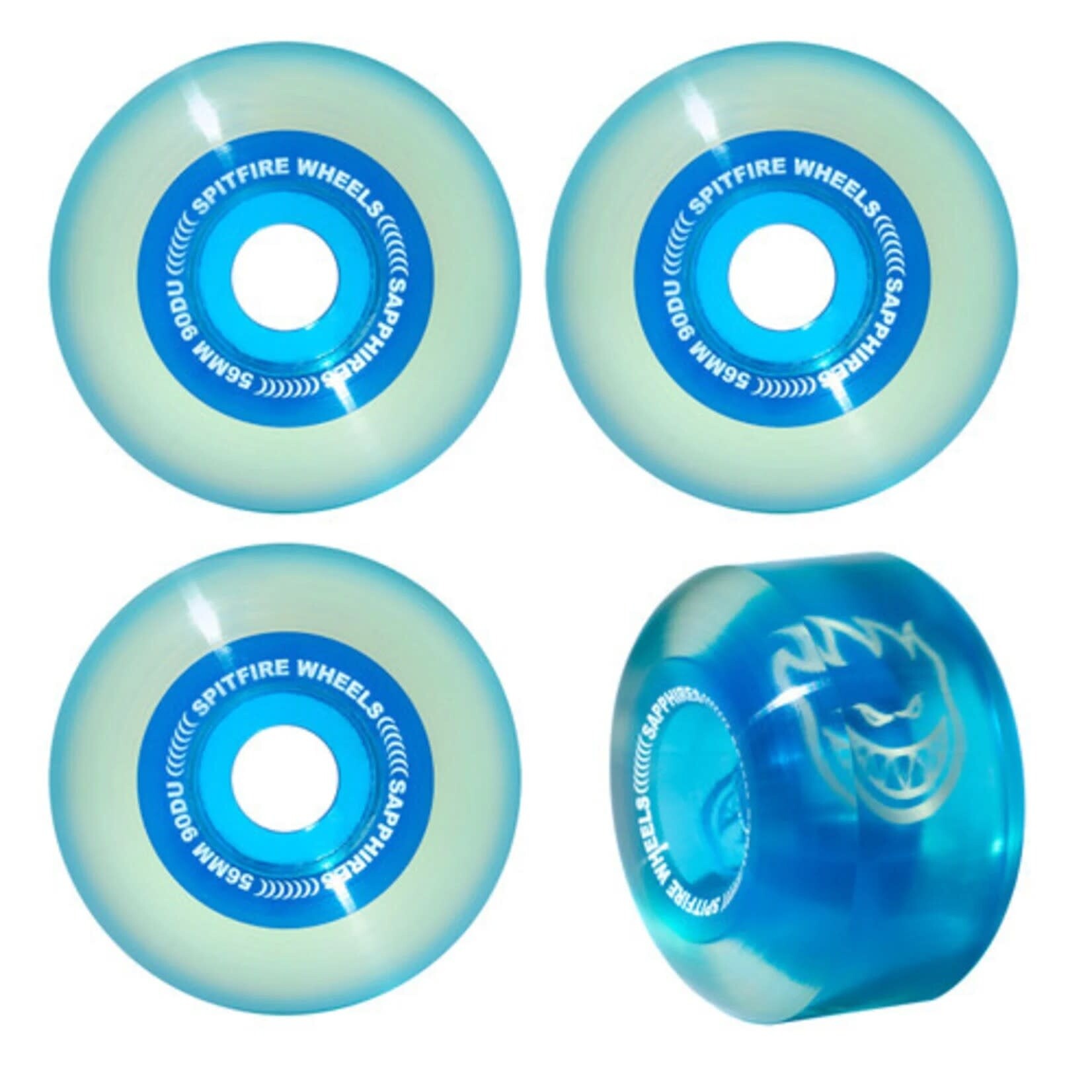 Spitfire Spitfire - Sapphire Wheels - Clear Blue - 56mm 90a