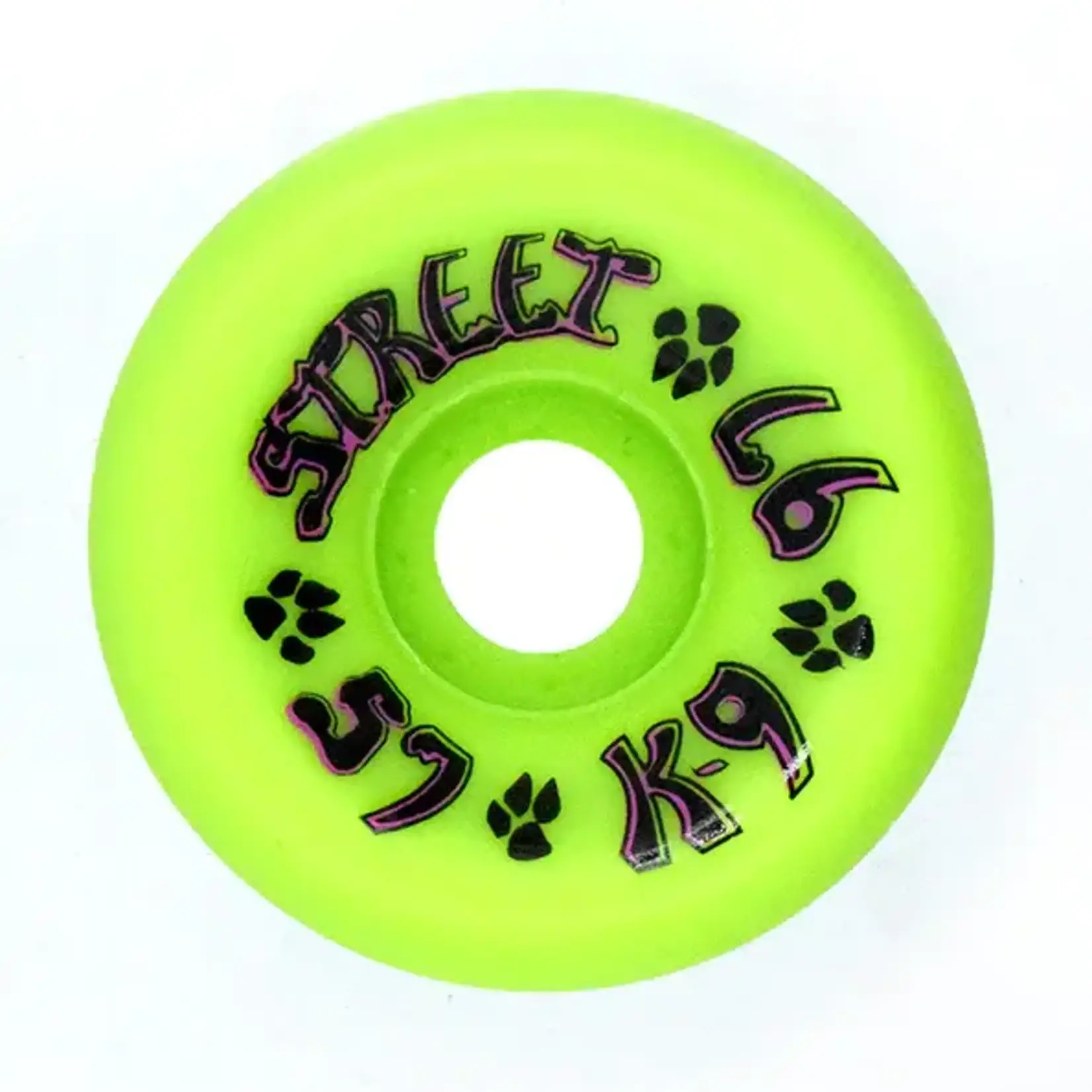 Dogtown K-9  80s Street Wheels 57mm x 97a - Lime Green