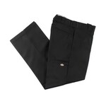 LOOSE FIT STRAIGHT LEG DOUBLE KNEE WORK PANT BLK 30