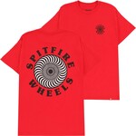 Spitfire Wheels SPITFIRE OG CLASSIC FILL TEE RED w/ BLACK & WHITE PRINTS - MD