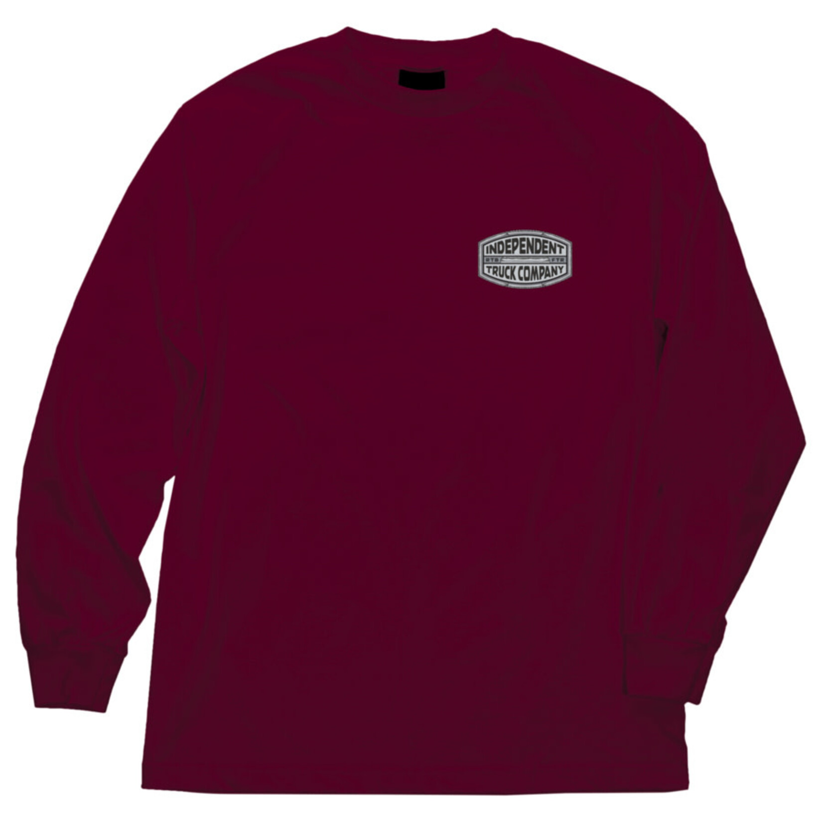 Independent Independent ITC Curb L/S Men's T-Shirt - Burgundy - S -