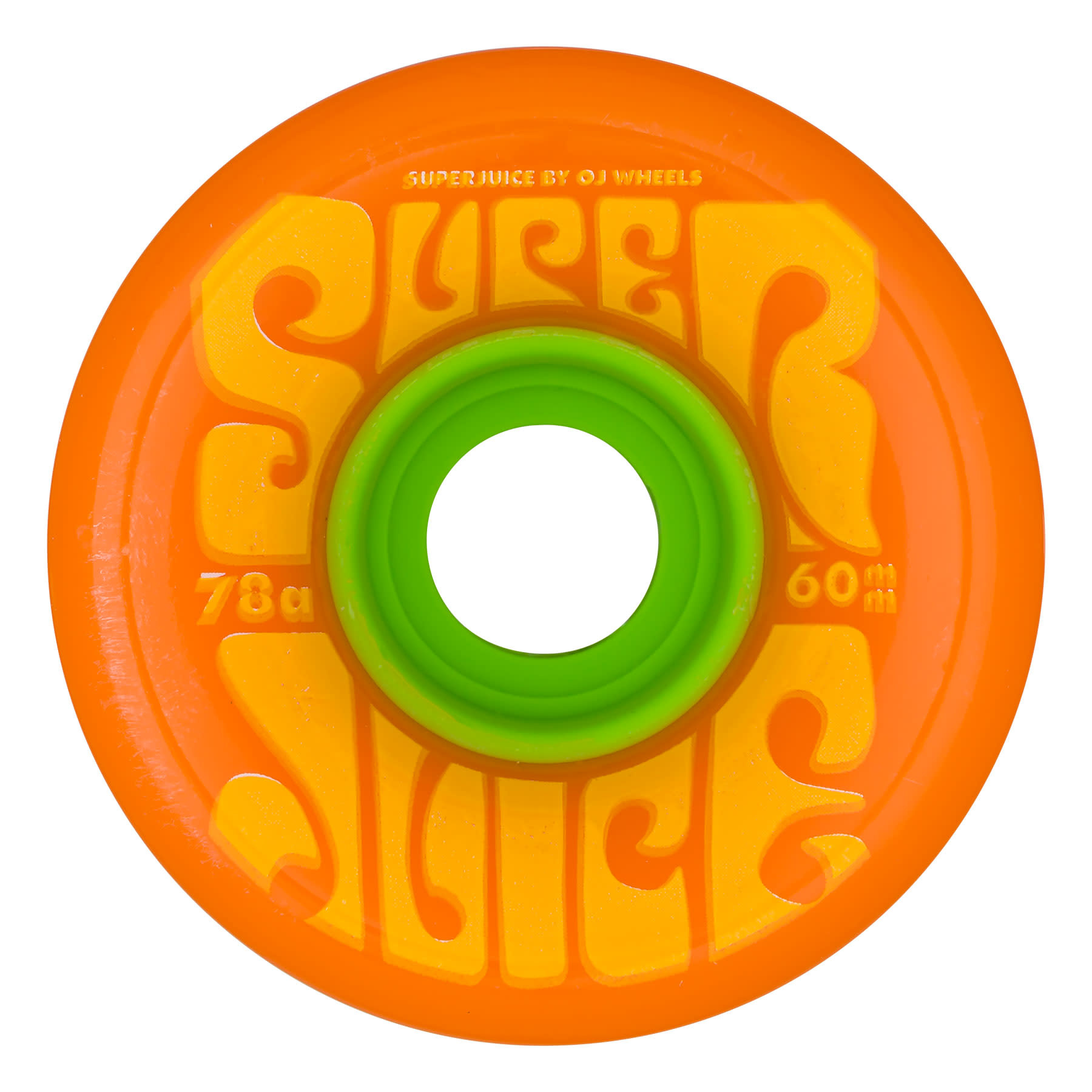 新品未使用OJ Wheels Super Juice Citrus 60mm OJ Super Juice Wheels - 60mm 78a - Citrus (Set of 4) - Attic