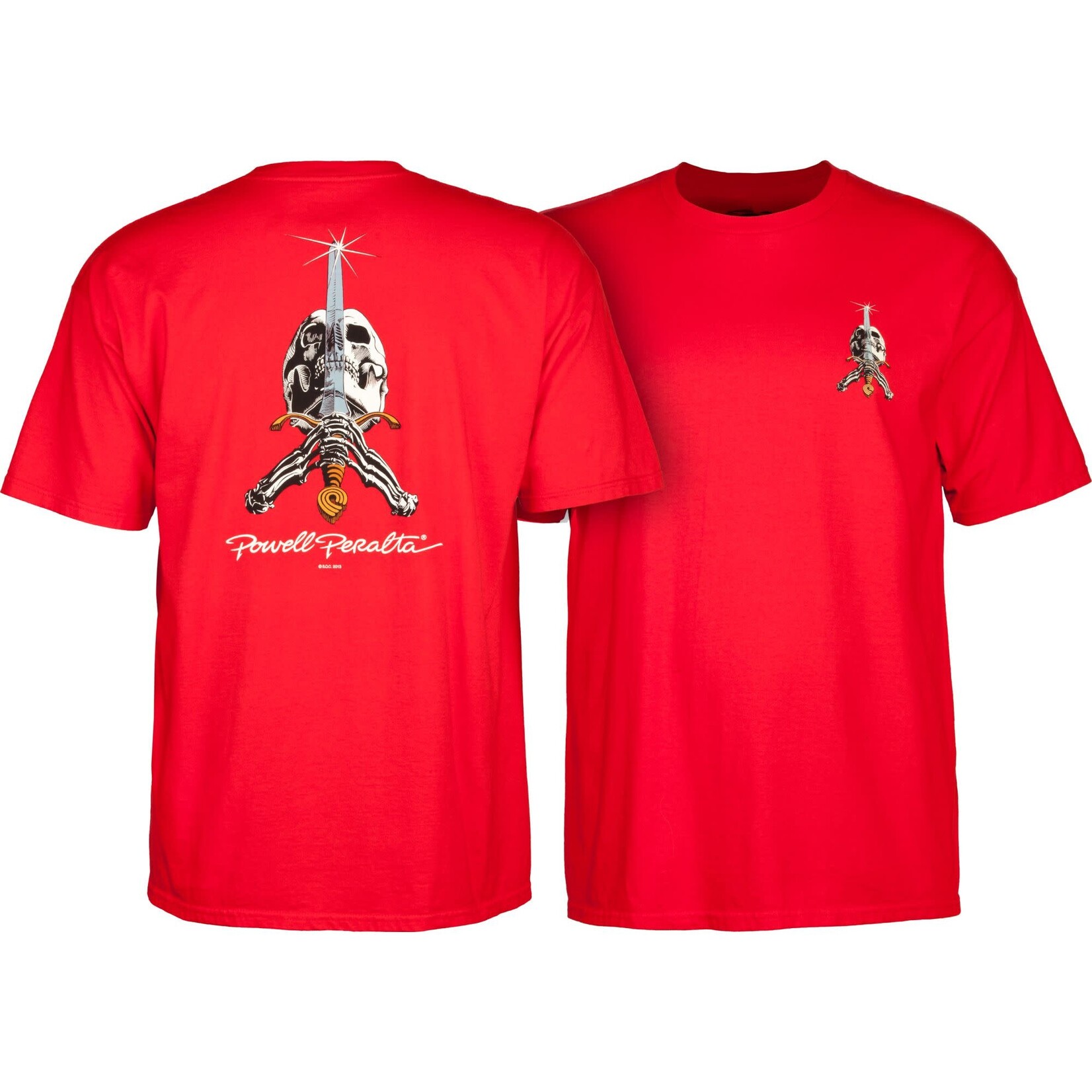 Powell Peralta Powell Skull & Sword T-Shirt - Red