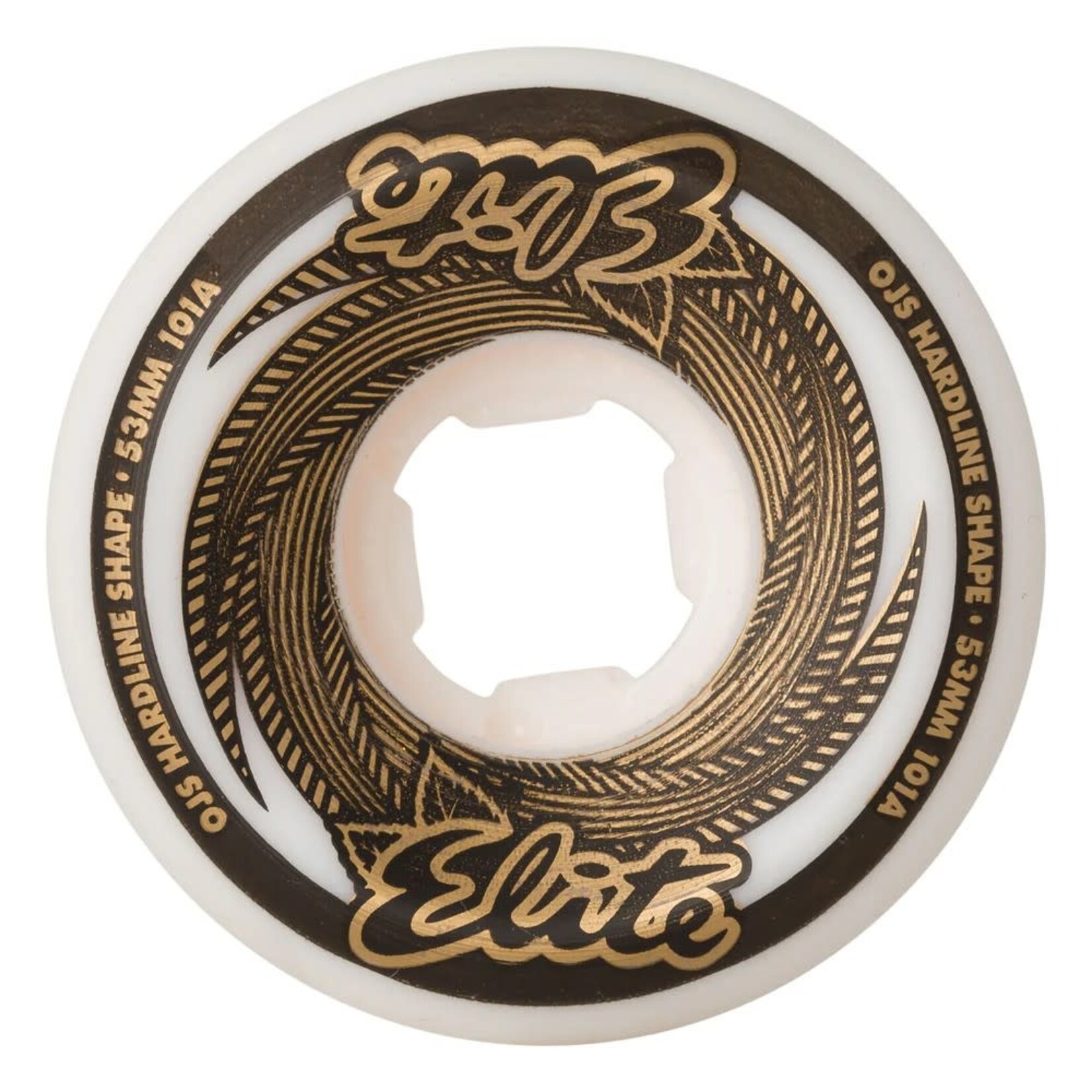 OJ Wheels OJ Skateboard Wheels-53mm Elite Gold Hardline 101a