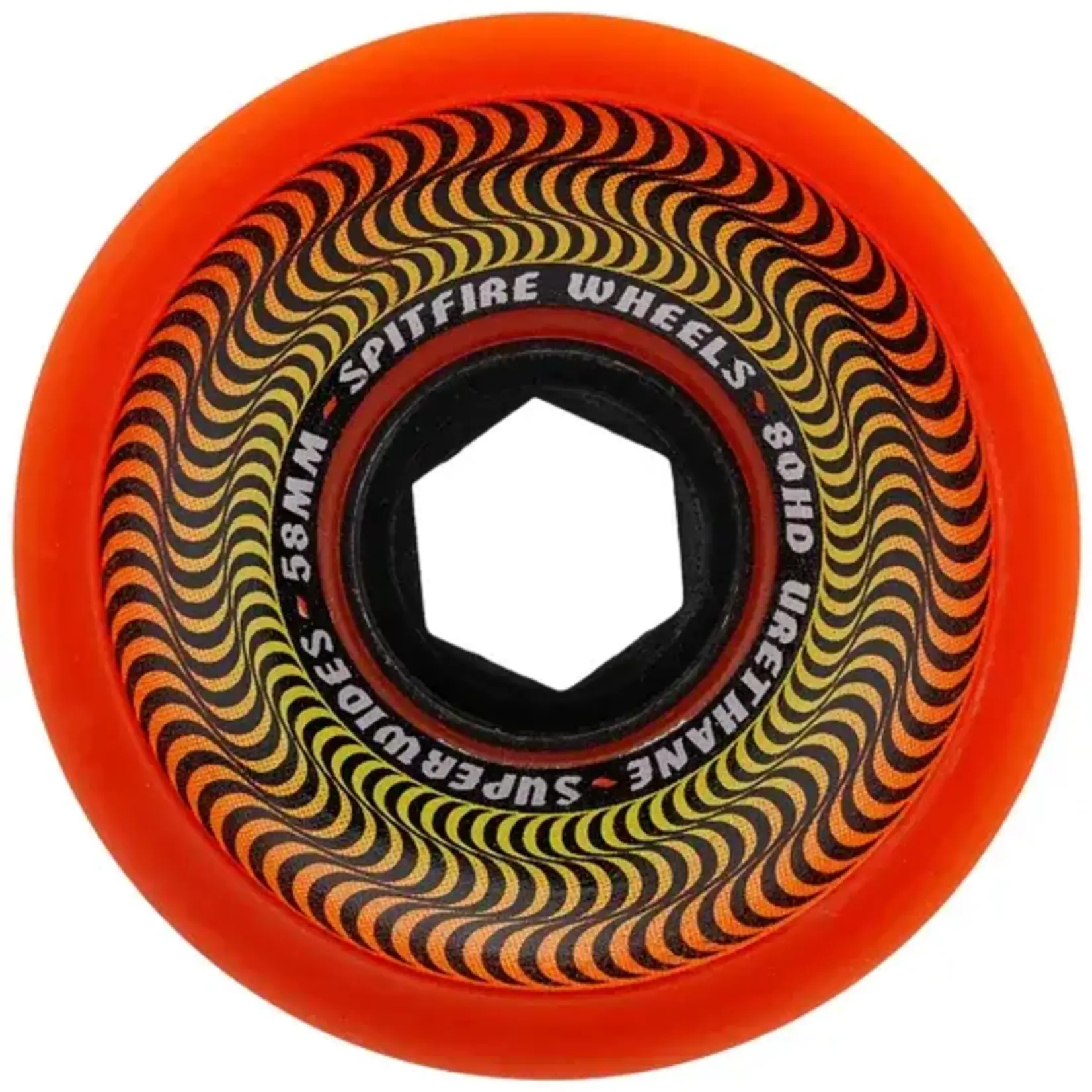Spitfire Spitfire 80HD Superwides 58mm Wheels - (Set of 4) ORANGE