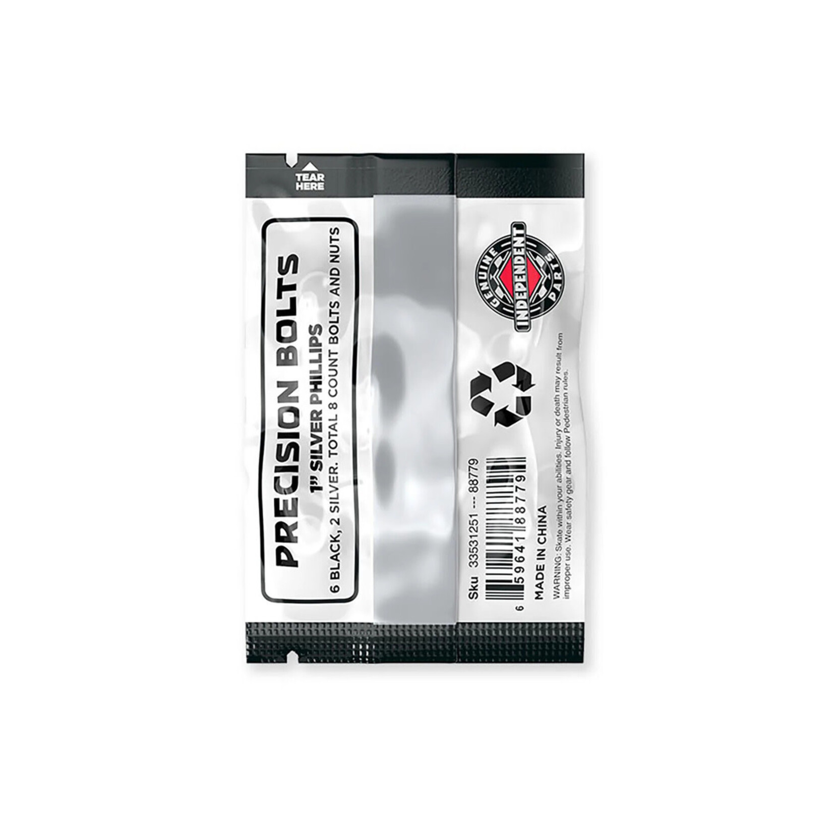 Independent Independent Precision Bolts Phillips Hardware 1" Black/Silver