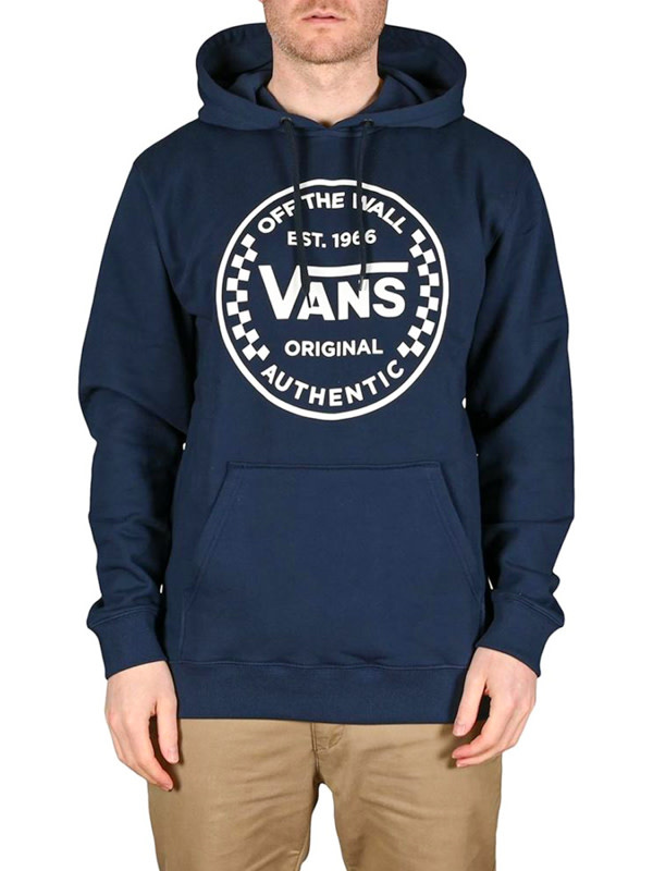Vans Vans Authentic Checker Hoodie - Dress Blues - - Attic
