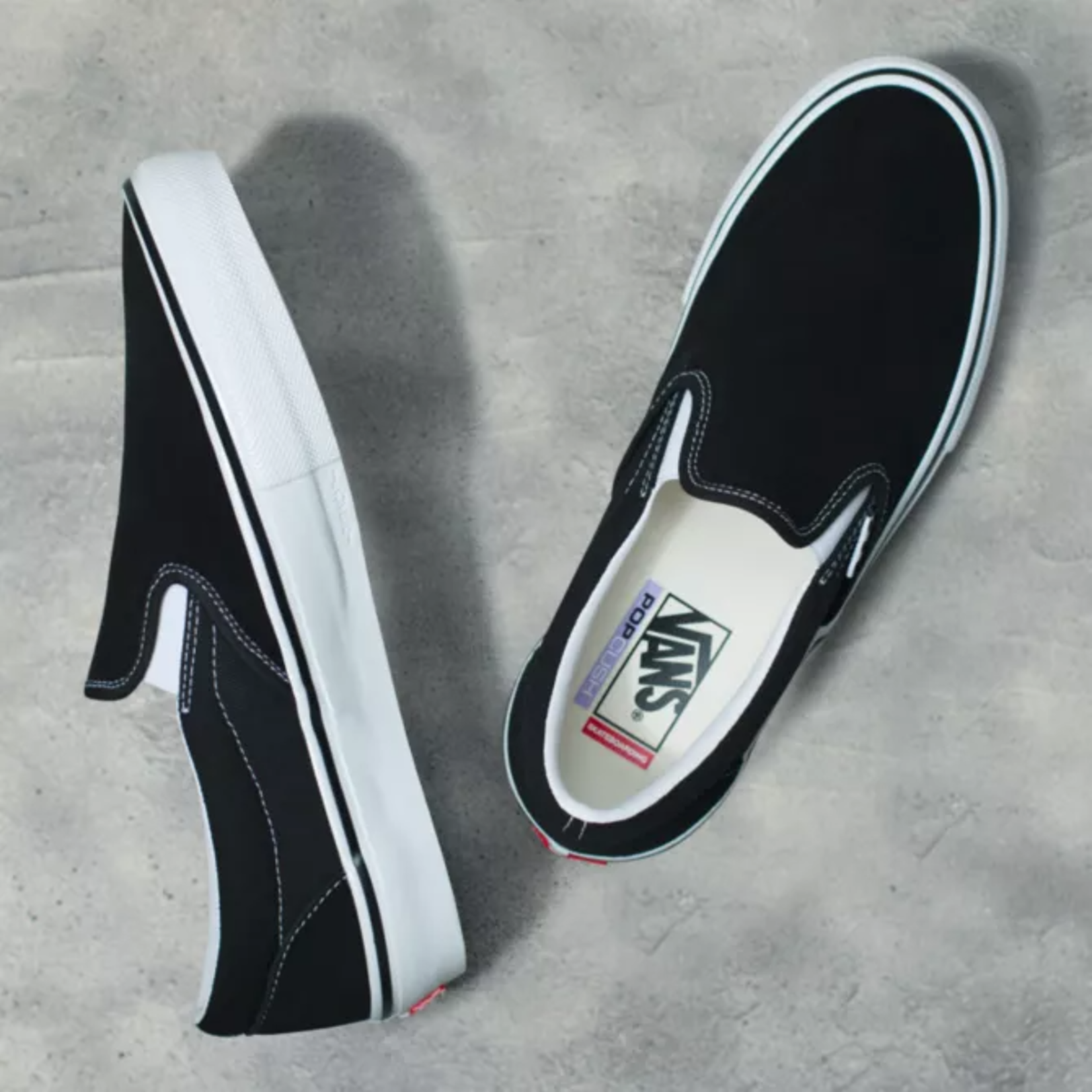 Vans Vans Skate Slip On Shoes - Black/White -