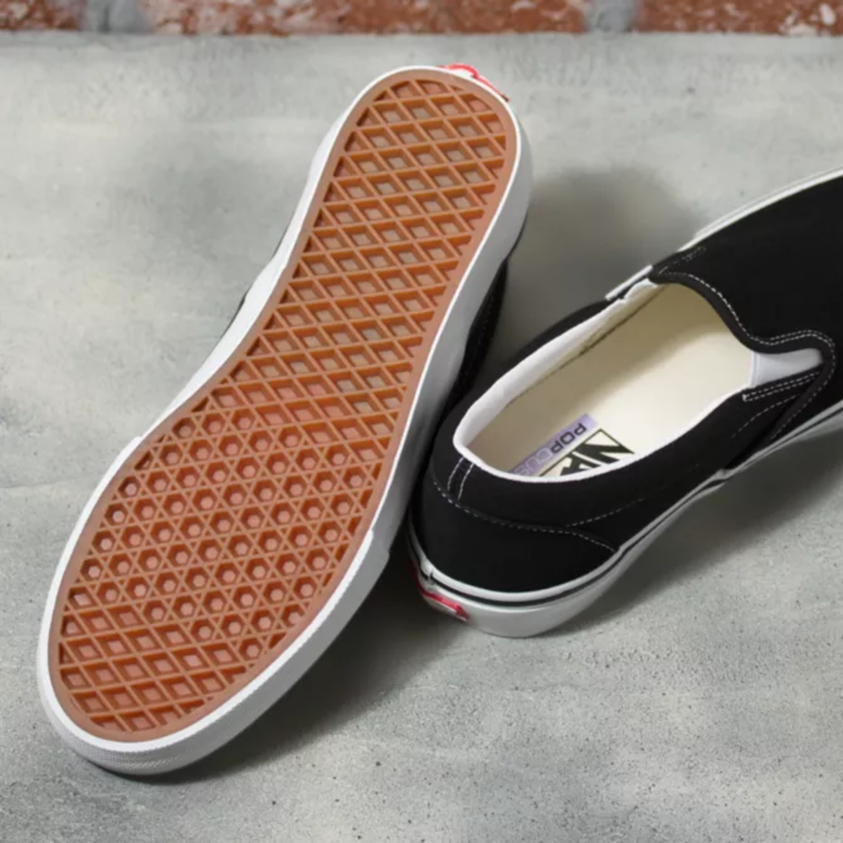 Vans Vans Skate Slip On Shoes - Black/White -