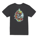 Volcom Volcom Big Boys Sticker Skull T-Shirt - Black