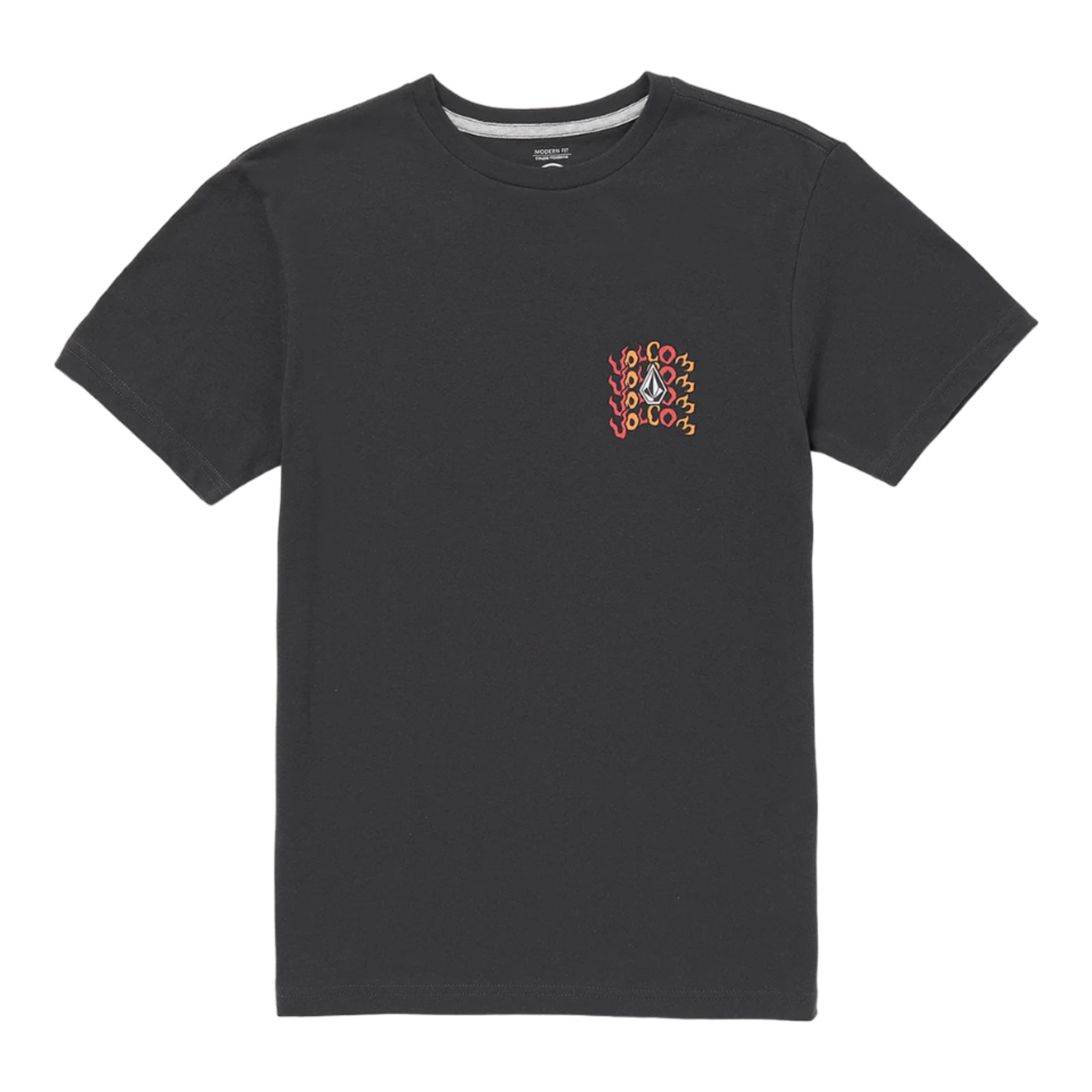 Volcom Volcom Big Boys Sticker Skull T-Shirt - Black
