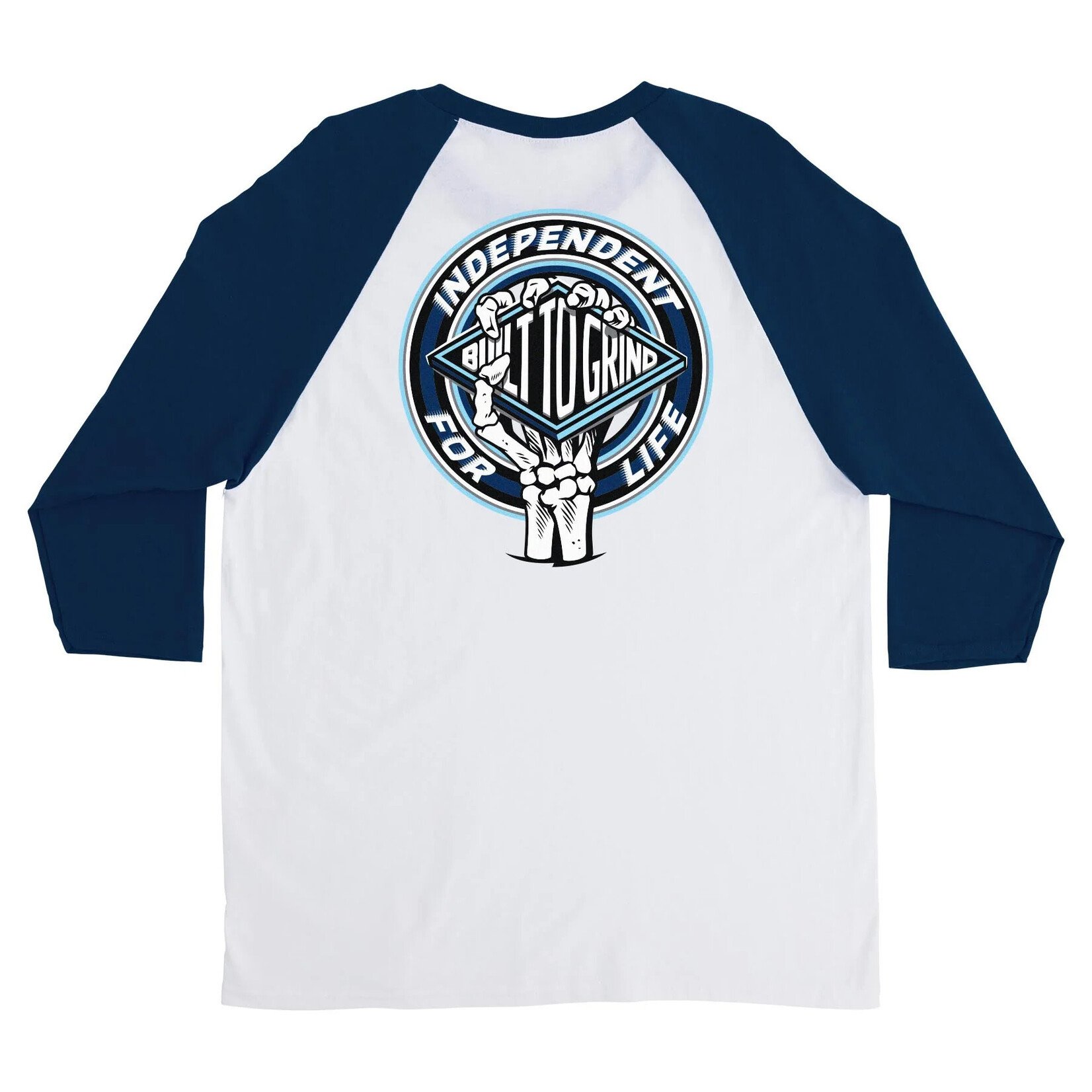 Independent Independent For Life Clutch 3/4 Sleeve T-Shirt - White/Navy
