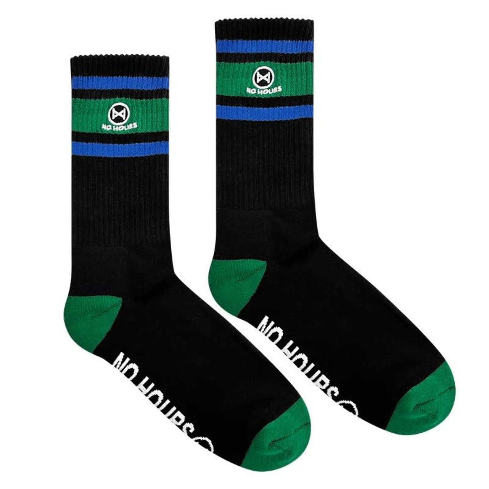 No Hours No Hours Homebody Socks - Black/Blue/Green