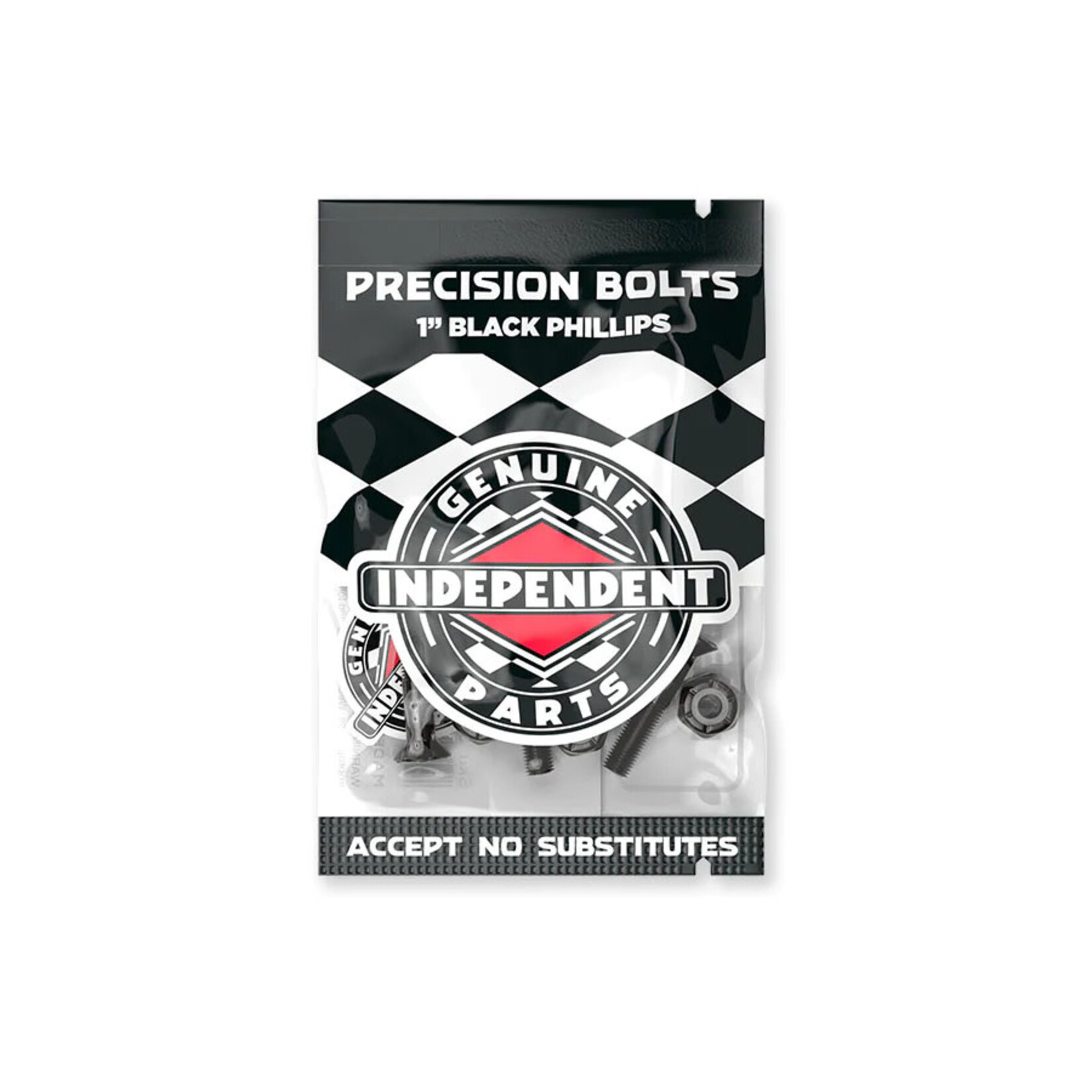 Independent Independent Precision Phillips Hardware - Black - 1"