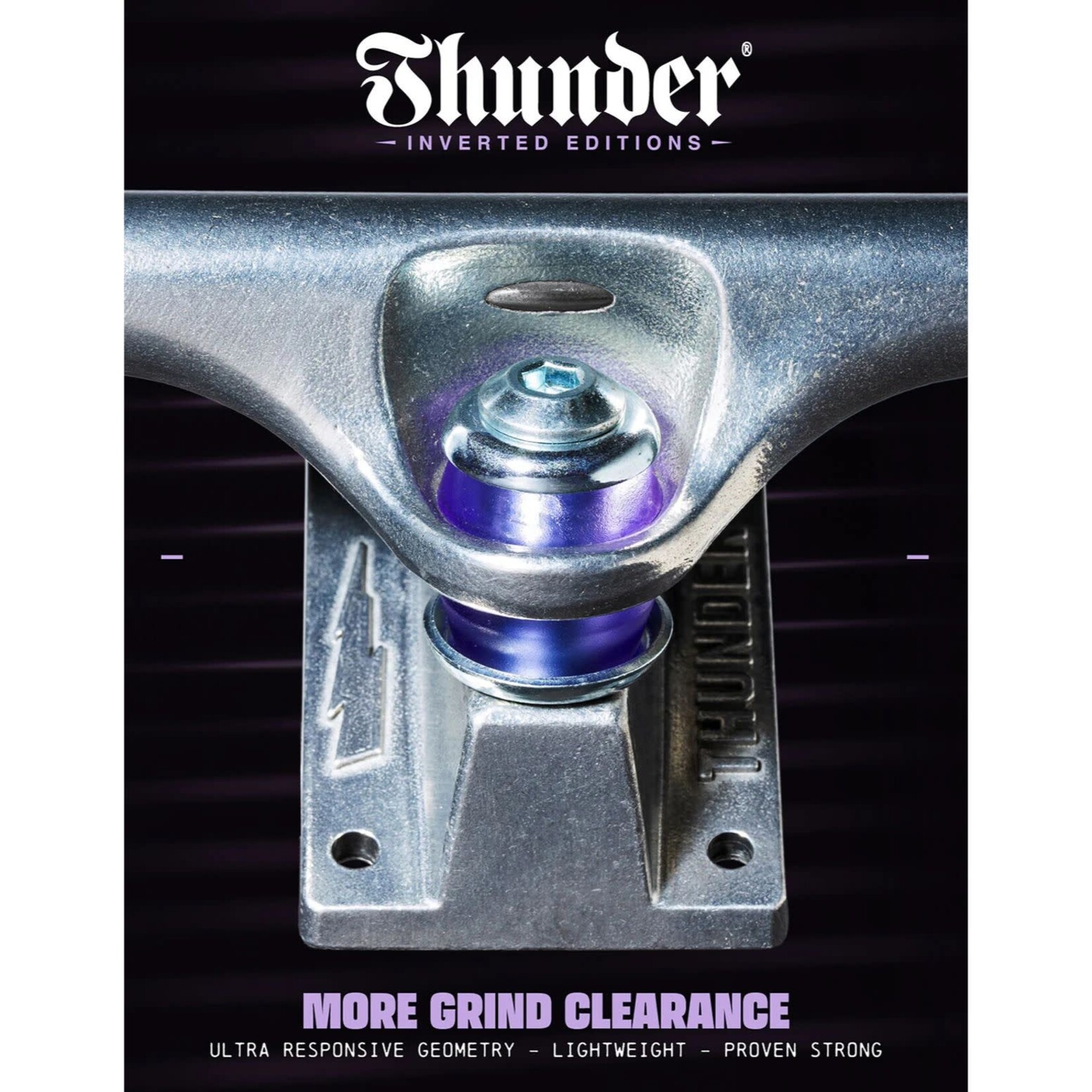 Thunder Skateboard Trucks 1 Par Trucks Thunder Titanium 3 Polish