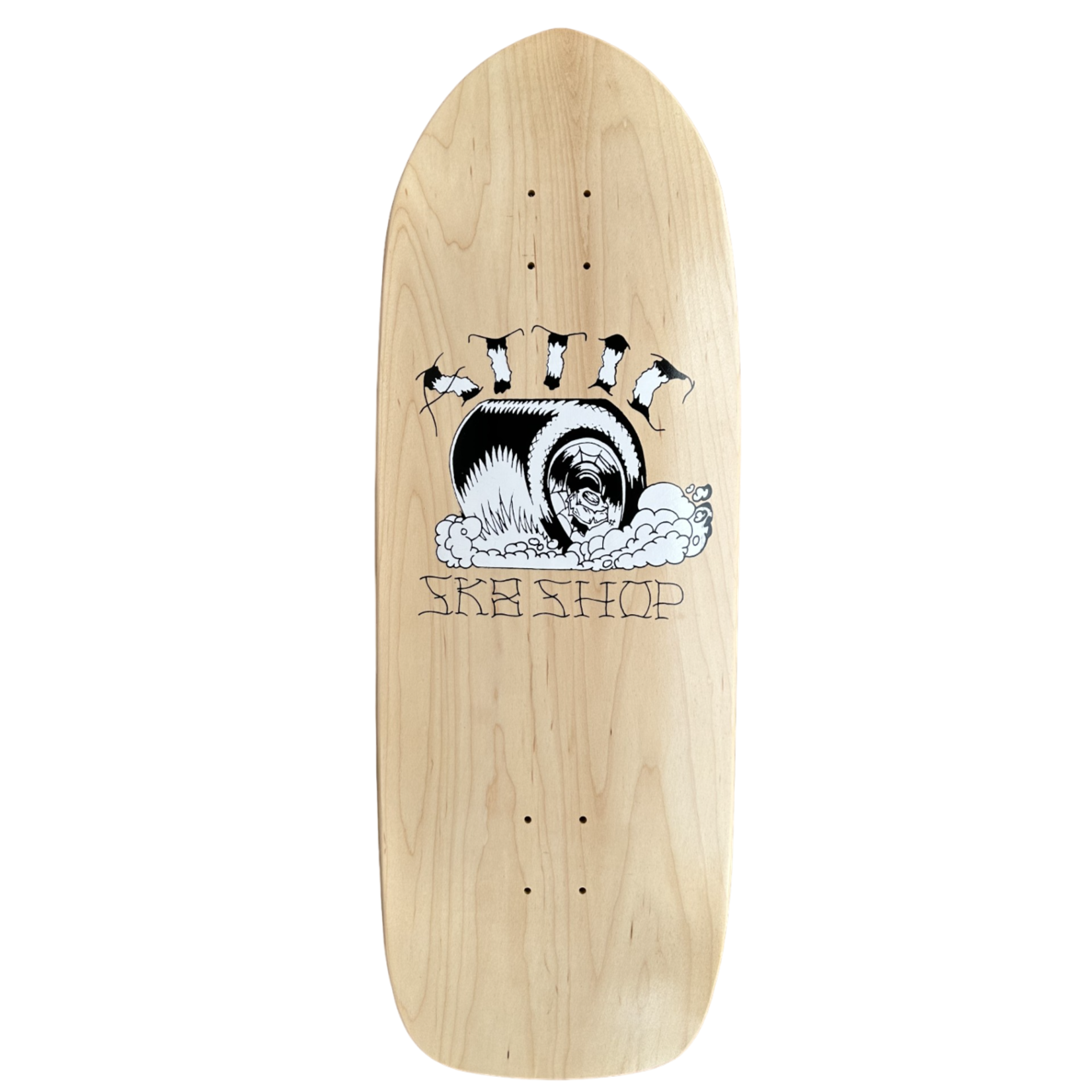 ATTIC Attic - Smoke Out Deck -  11" x 32.5" x 16"  Screen Printed / handcrafted in USA/Mexico Boarder