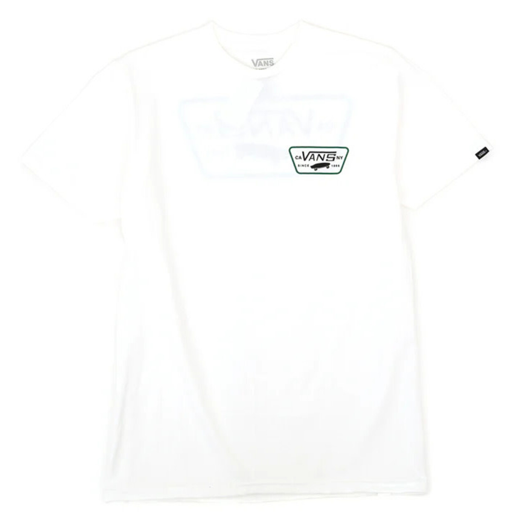 Vans Vans Full Patch Back T-Shirt - White/Black/Verda