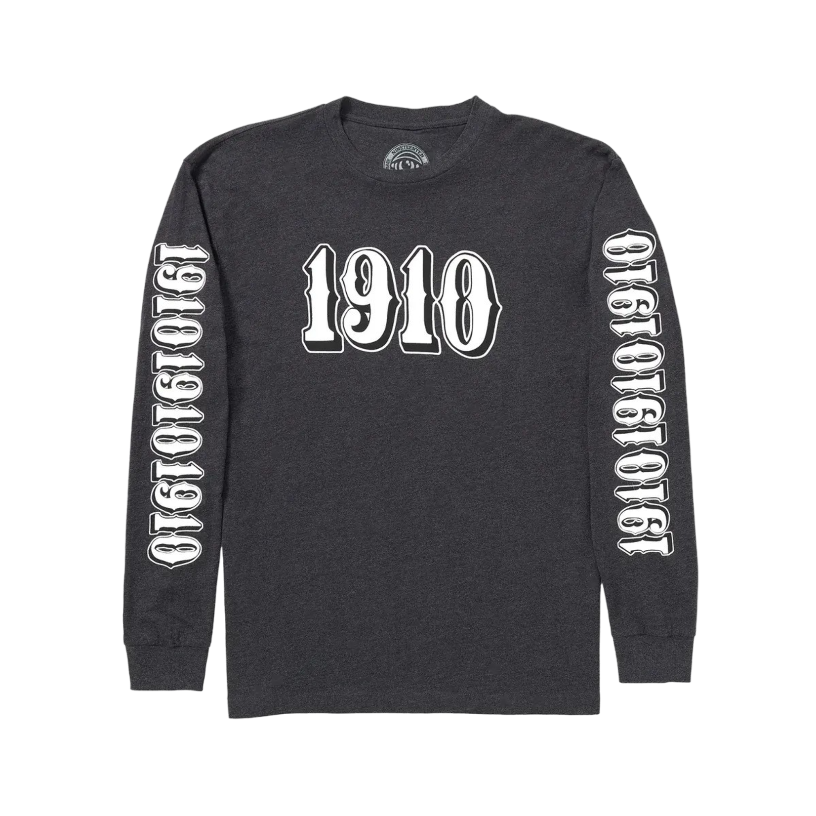 1910 1910 OG Font L/S Tee - Charcoal Heather -