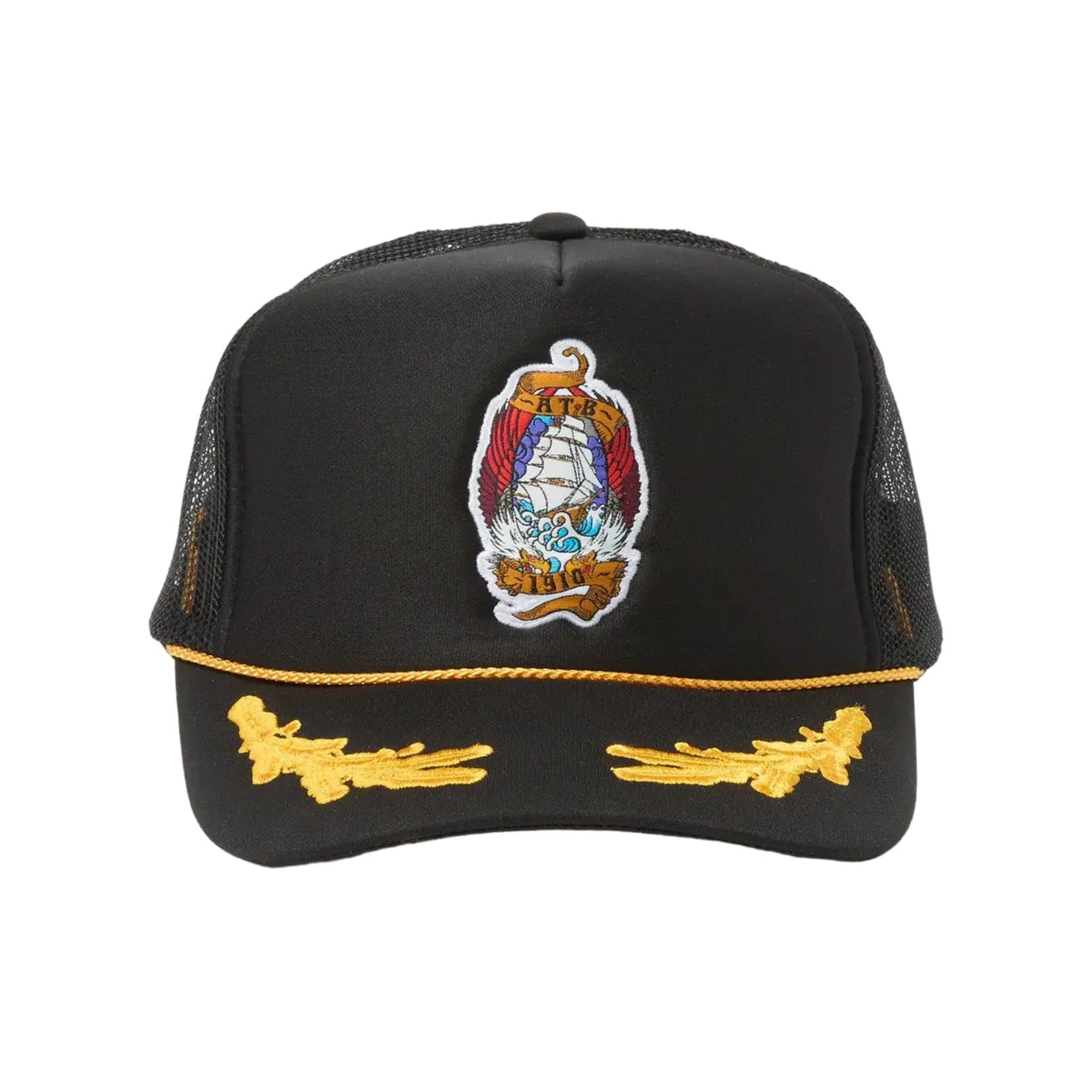 1910 1910 Hold Fast Trucker Hat - Black
