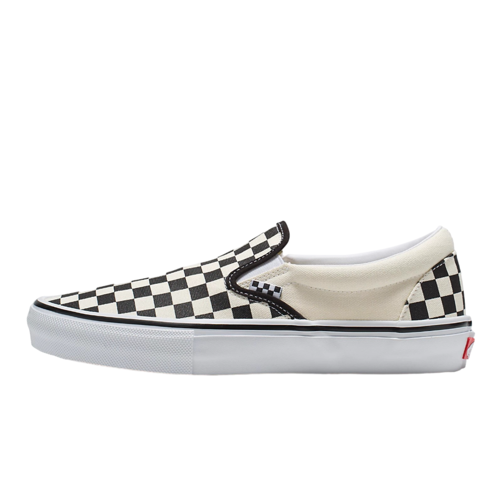 Vans Vans Skate Slip On Checkerboard Shoes - Black/Off White -