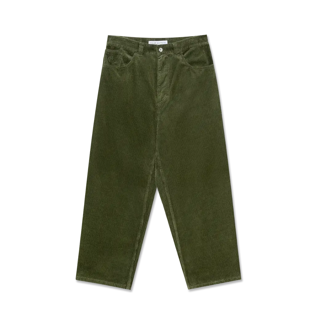 Polar - Big Boy Pants - Cord - Uniform Green - - Attic Skate