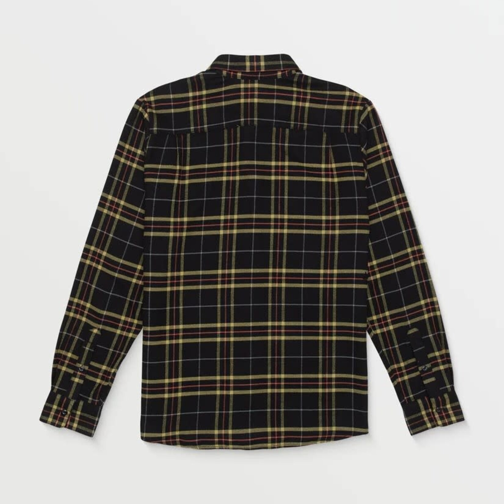 Volcom Volcom- Netastone Long Sleeve Flannel Shirt - Black