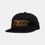 Anti Hero AntiHero Basic Eagle Nylon Snapback Hat-Black/Brown