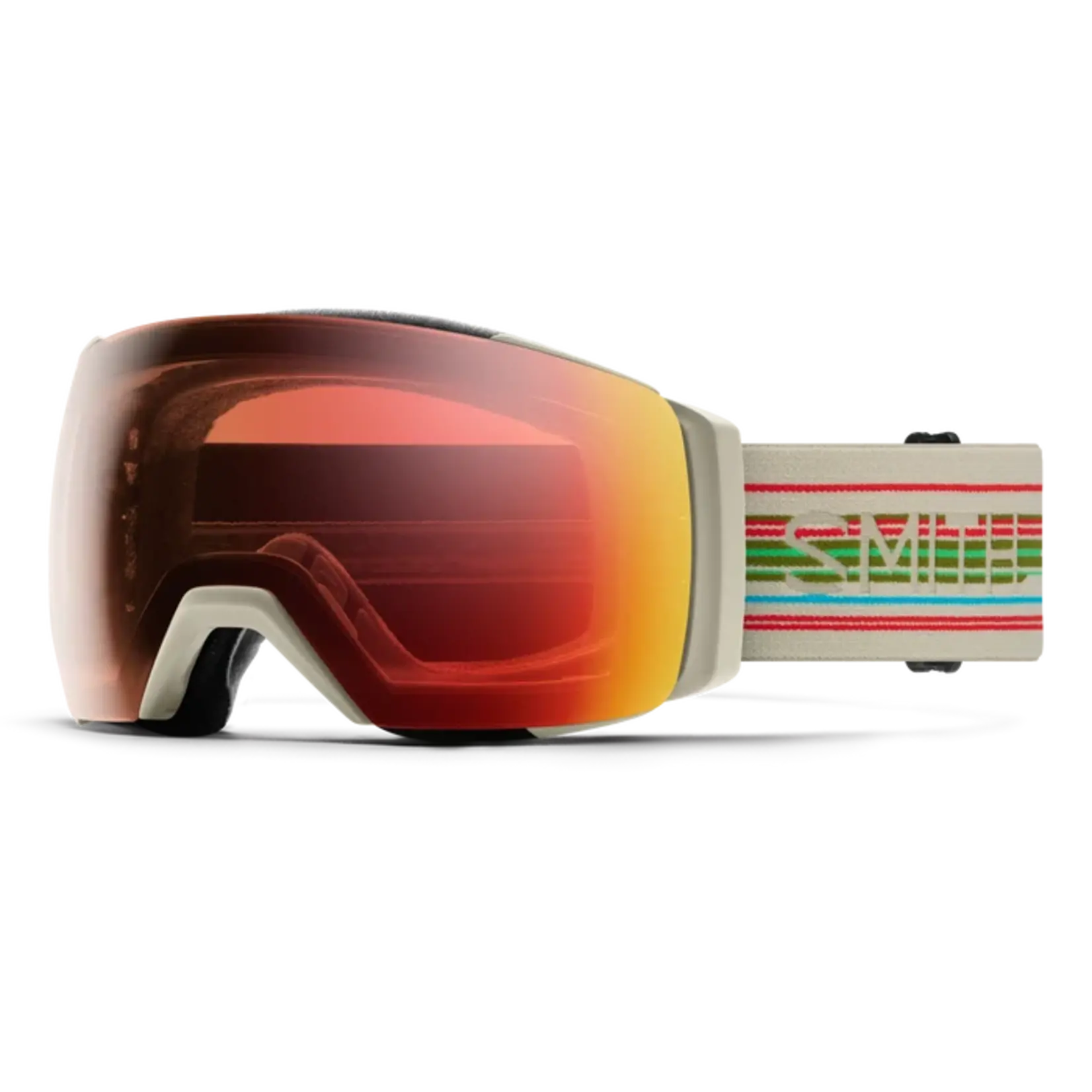 Smith Smith - I/O Mag XL - Chalk Straightline + ChromaPop™ Pro PhotoChromic Red Mirror Lens