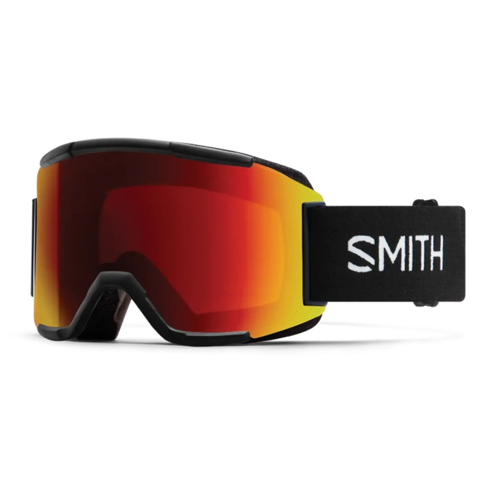 Smith Smith - Squad - Black + ChromaPop Sun Red Mirror Lens