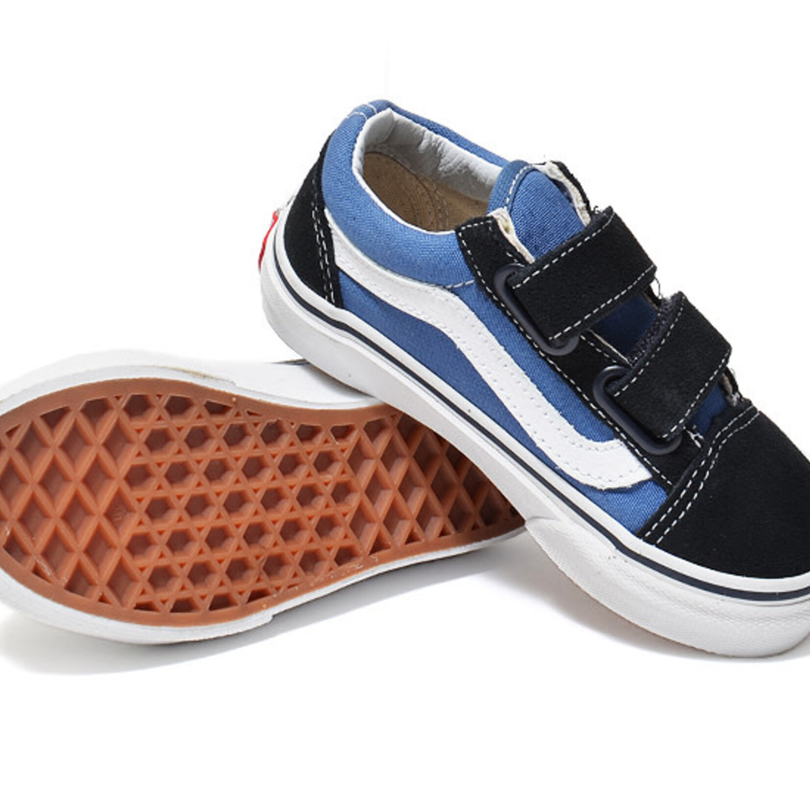 Vans Vans Old Skool V Kids Shoes - Navy/True White -