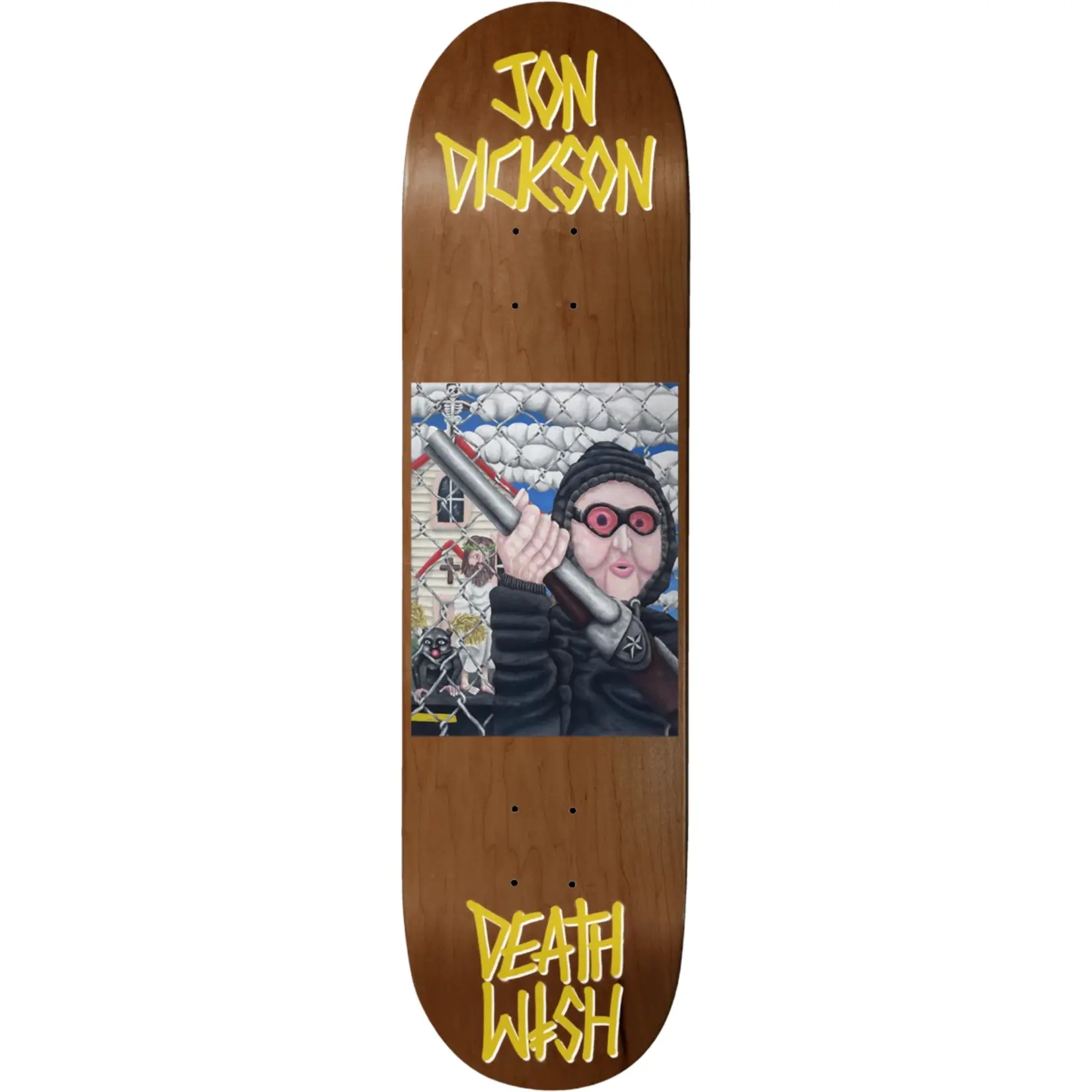 Deathwish Deathwish - John Dickson All Screwed Up Deck - 8.475" x 31.875" x 14.25"