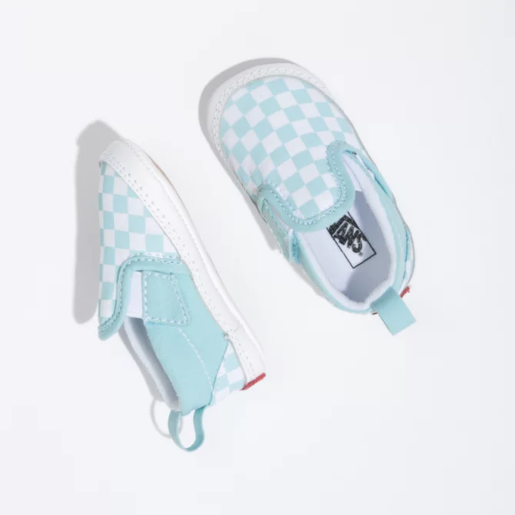 Vans Vans  Infant Checkerboard Slip-On  V Crib - Aquatic/ True White