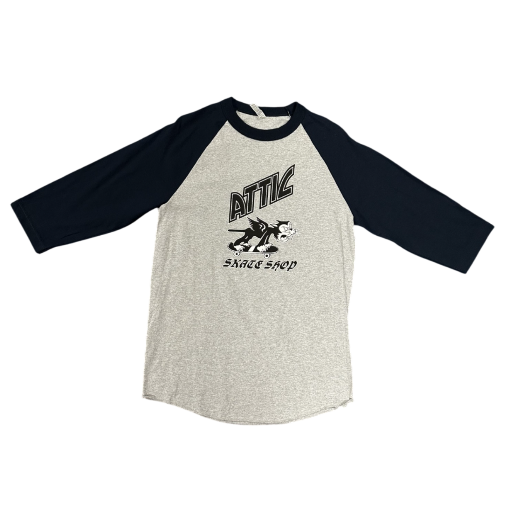 ATTIC Attic Flyer Baseball L/S - Grey/Navy