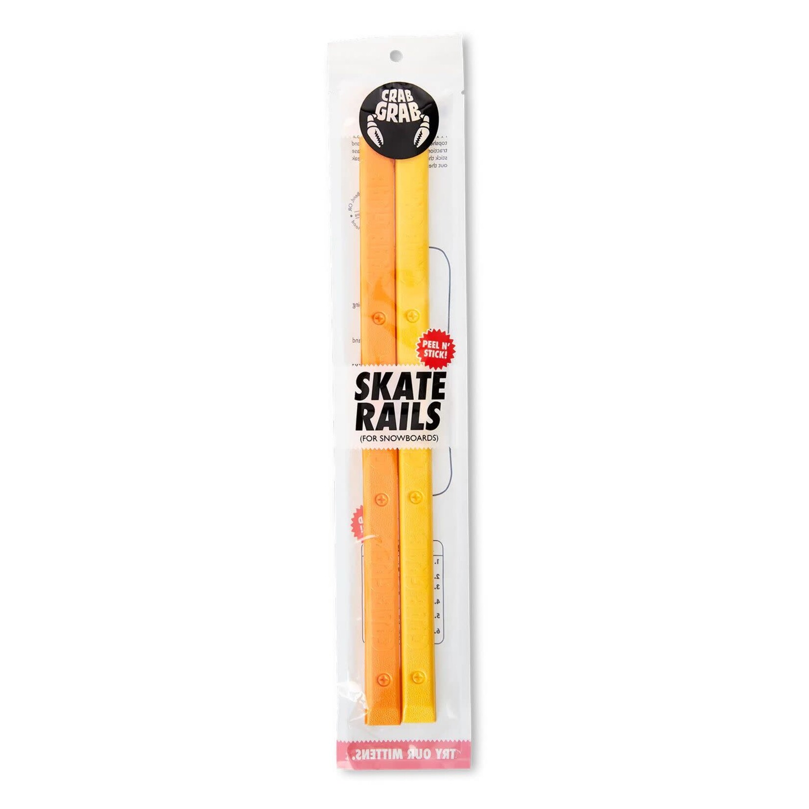 Crab Grab 2023 Crab Grab Traction Pad Skate Rails - Orange Juice Swirl