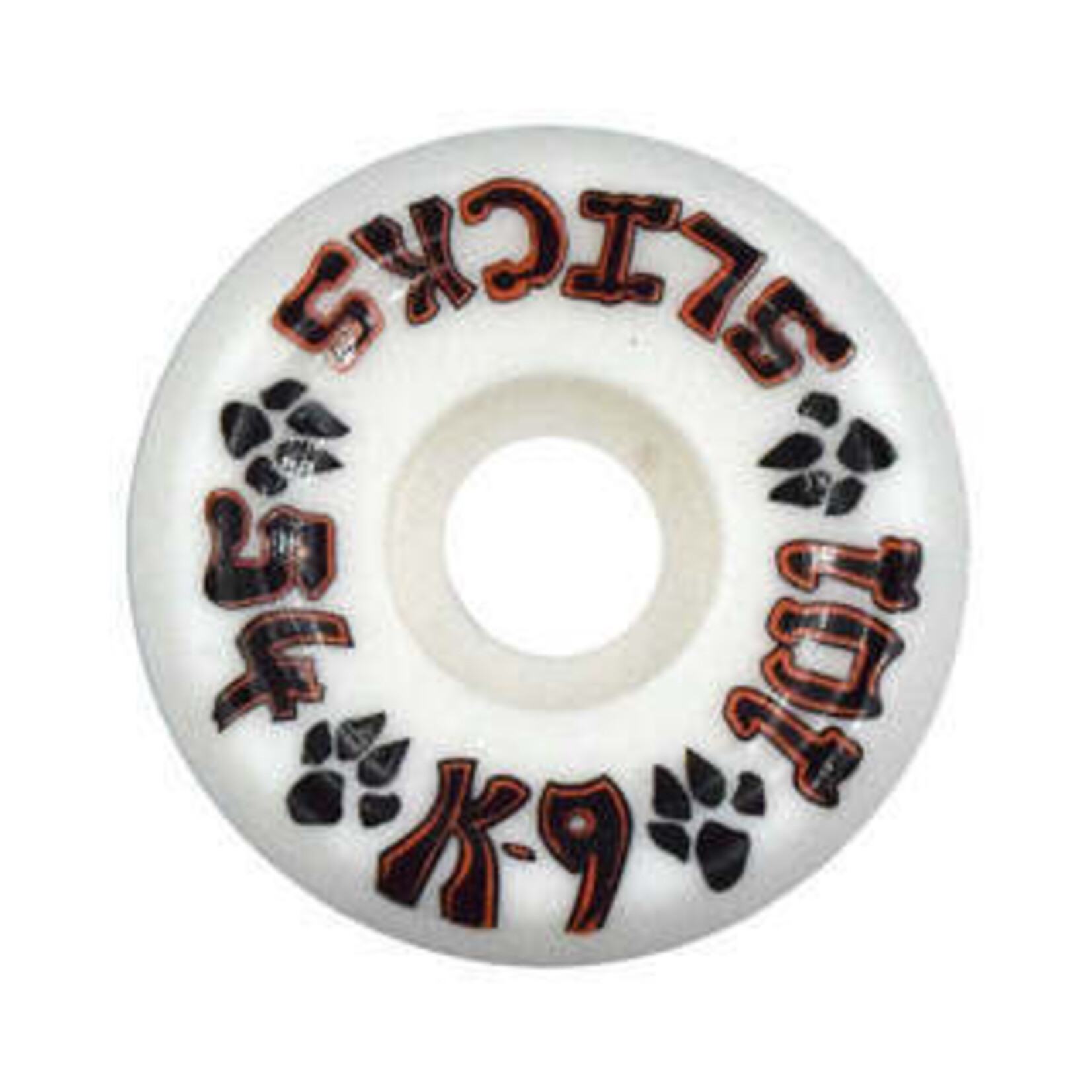 K-9 K-9 Wheels - Slicks  -101a 54mm - White (Set of 4)