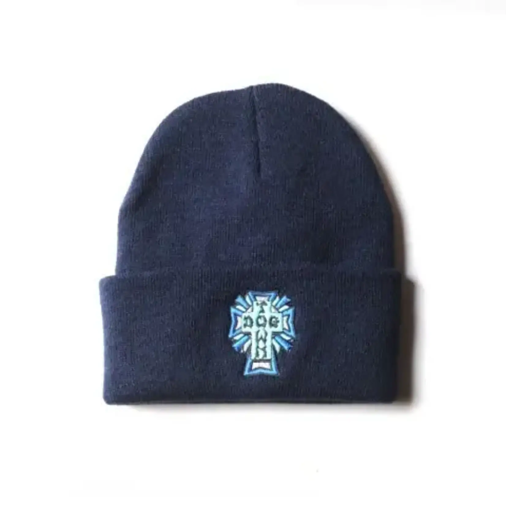 Dogtown Dogtown - Cross Logo Color Beanie - Navy / Blue Cross