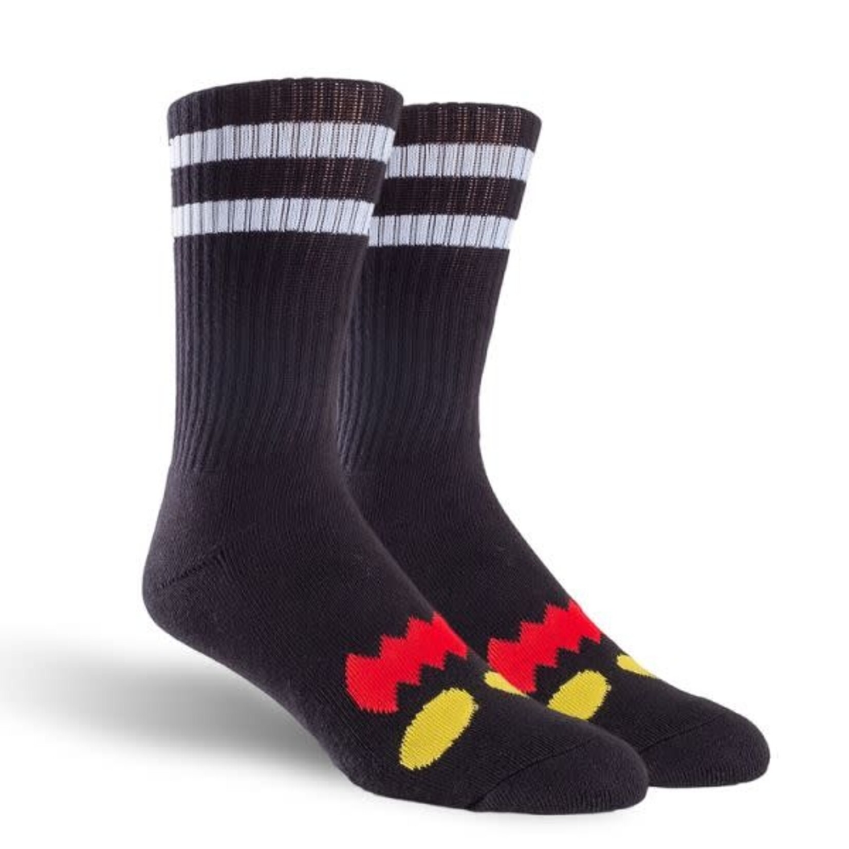 Toy Machine Toy Machine - Monster Face Crew Socks - Black