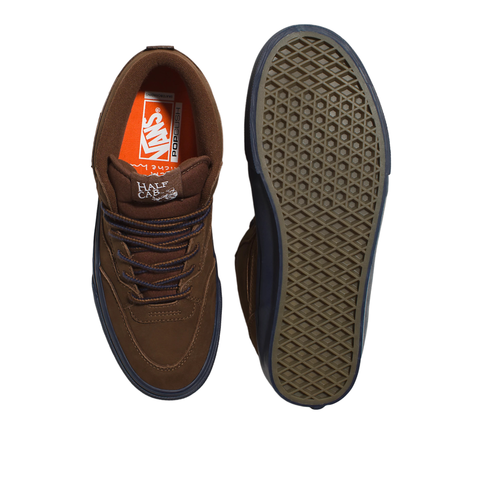Vans Vans Nick Michel Half Cab 92' Skate Shoes - Brown/Navy