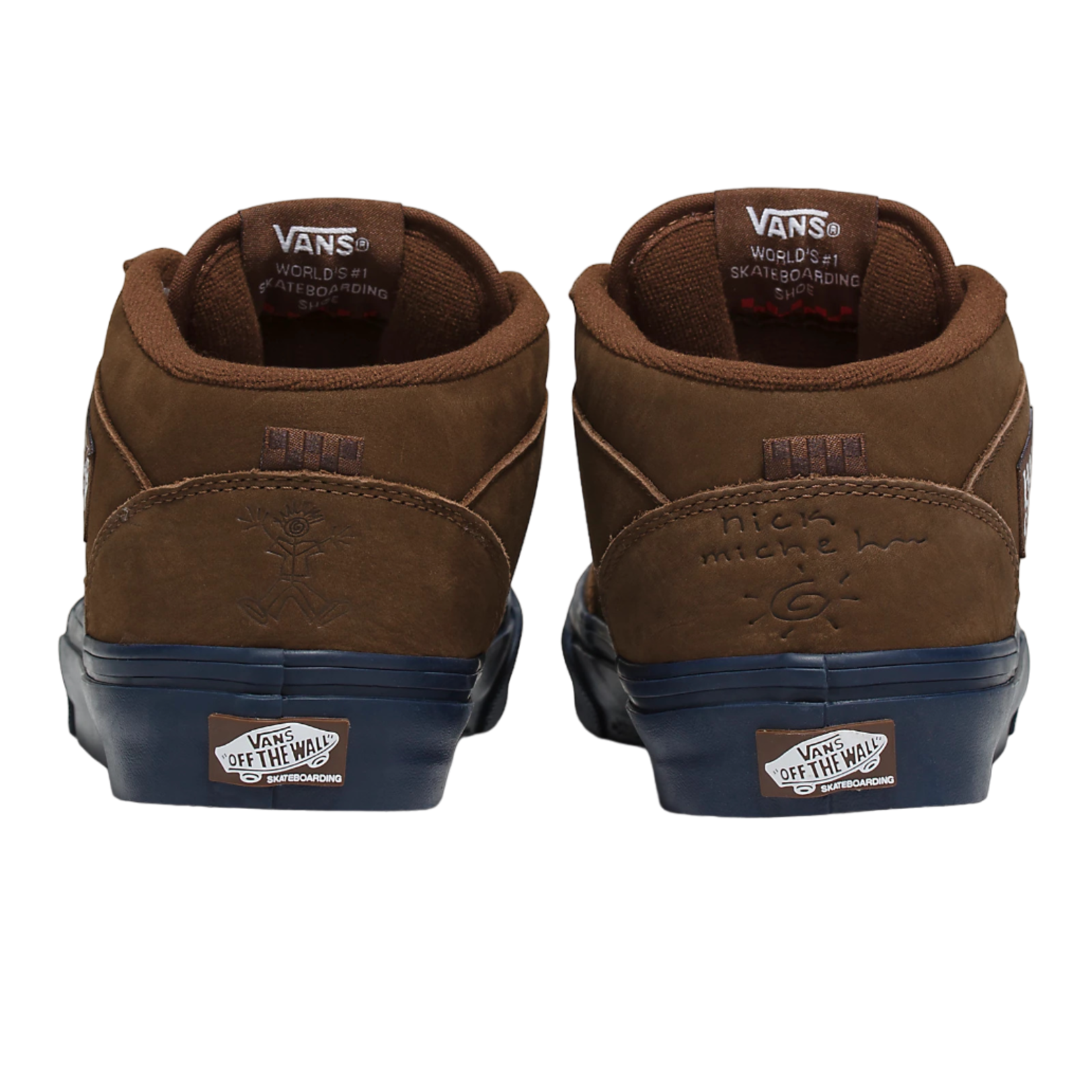 Vans Vans Nick Michel Half Cab 92' Skate Shoes - Brown/Navy